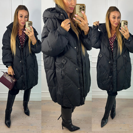 Kurtka puchowa LISA / CZARNA