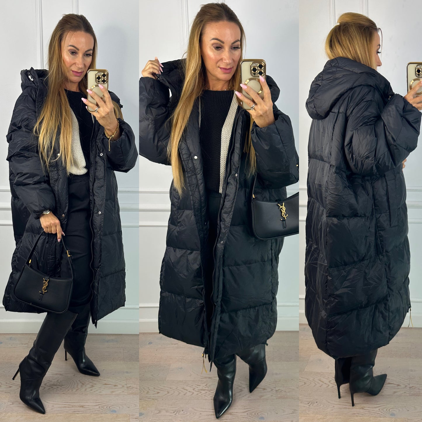 Kurtka puchowa LIVIA / CZARNA