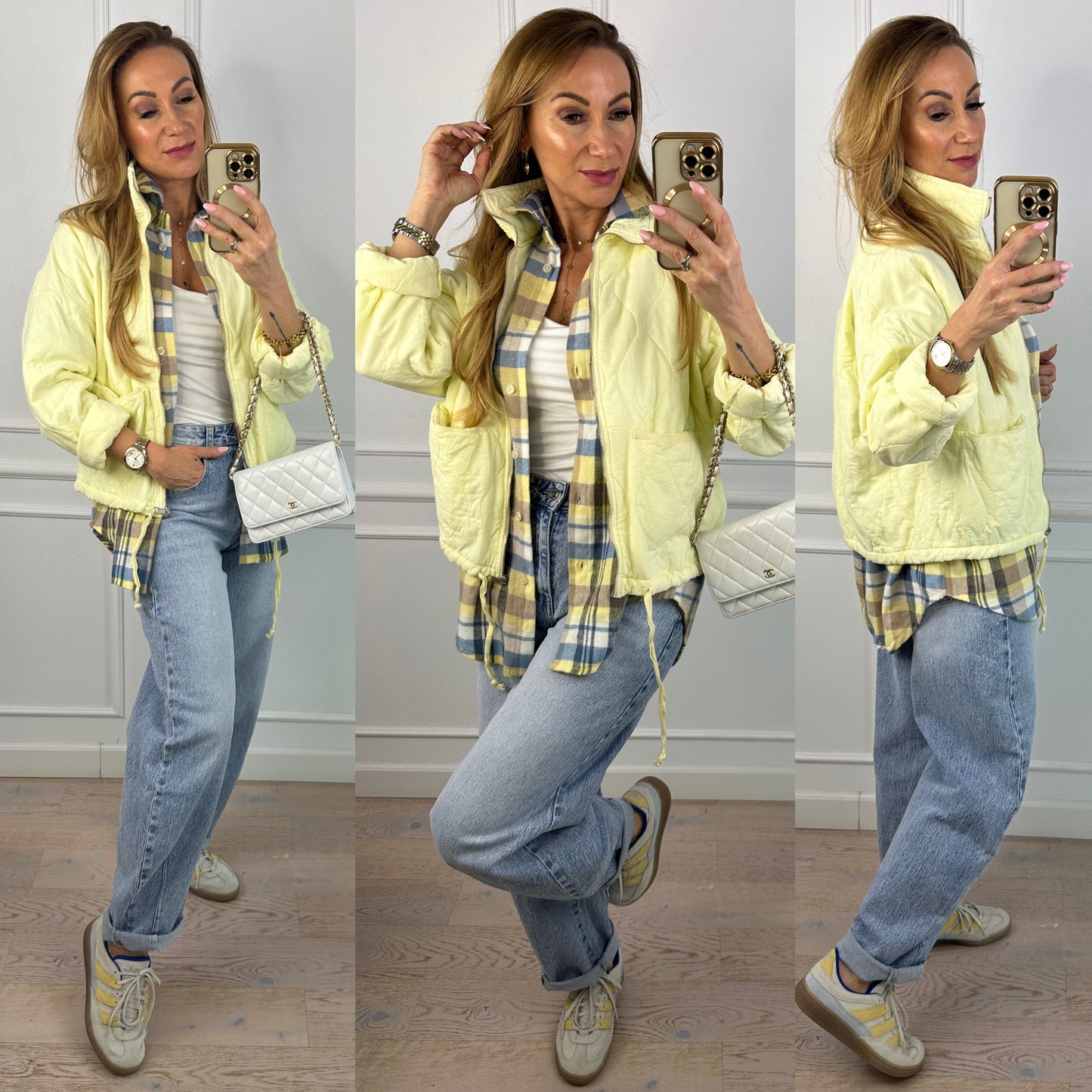 Bawełniana kurtka TIZIANA / ŻÓŁTA