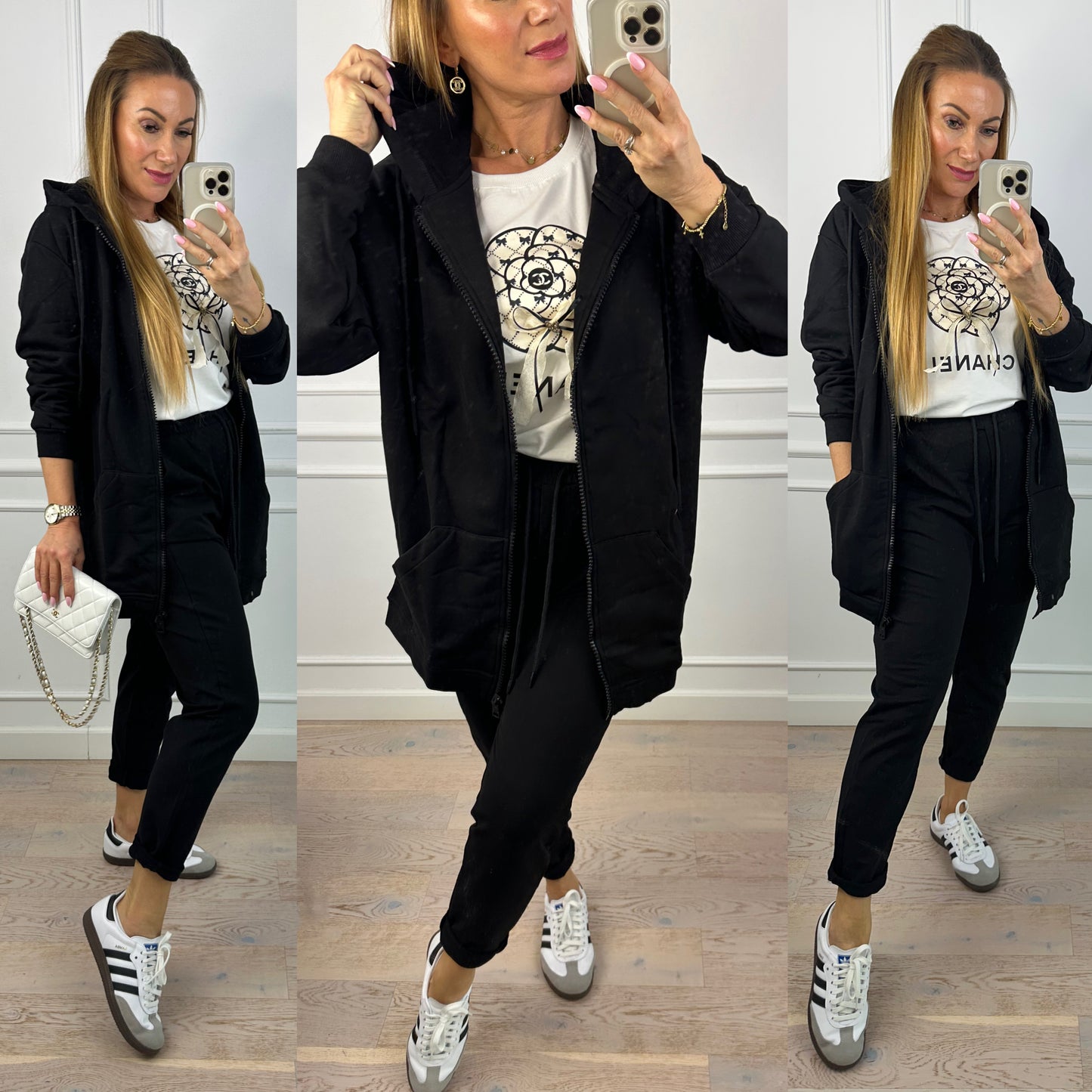 Bluza z kapturem SUELA / CZARNA