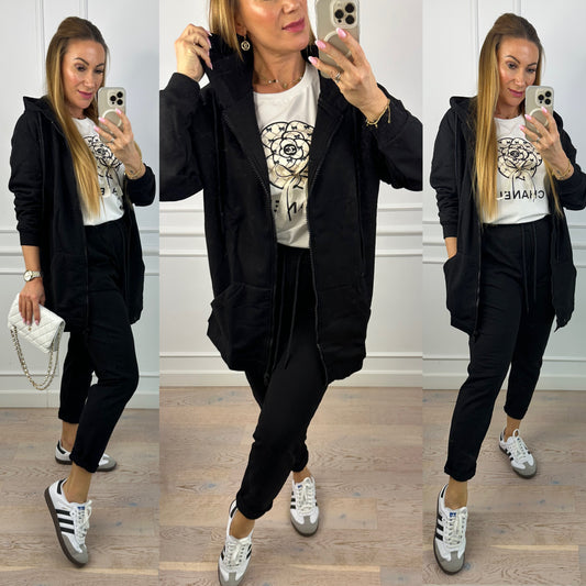 Bluza z kapturem SUELA / CZARNA