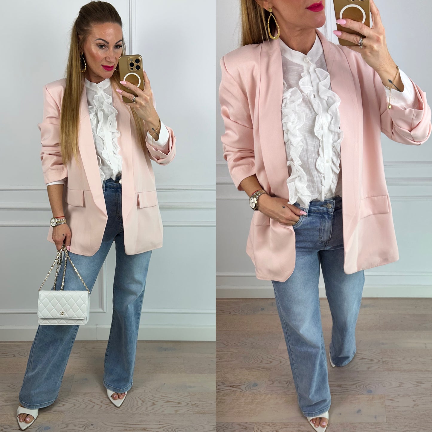 Marynarka AVA / BRZOSKWINIA