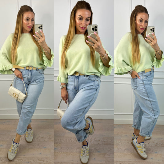 Sweter SANDIE / PISTACJOWY