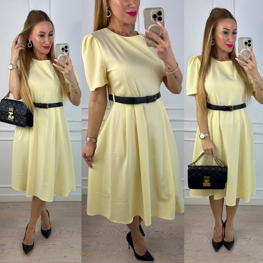 Sukienka ELIANA / MAŚLANY ŻÓŁTY