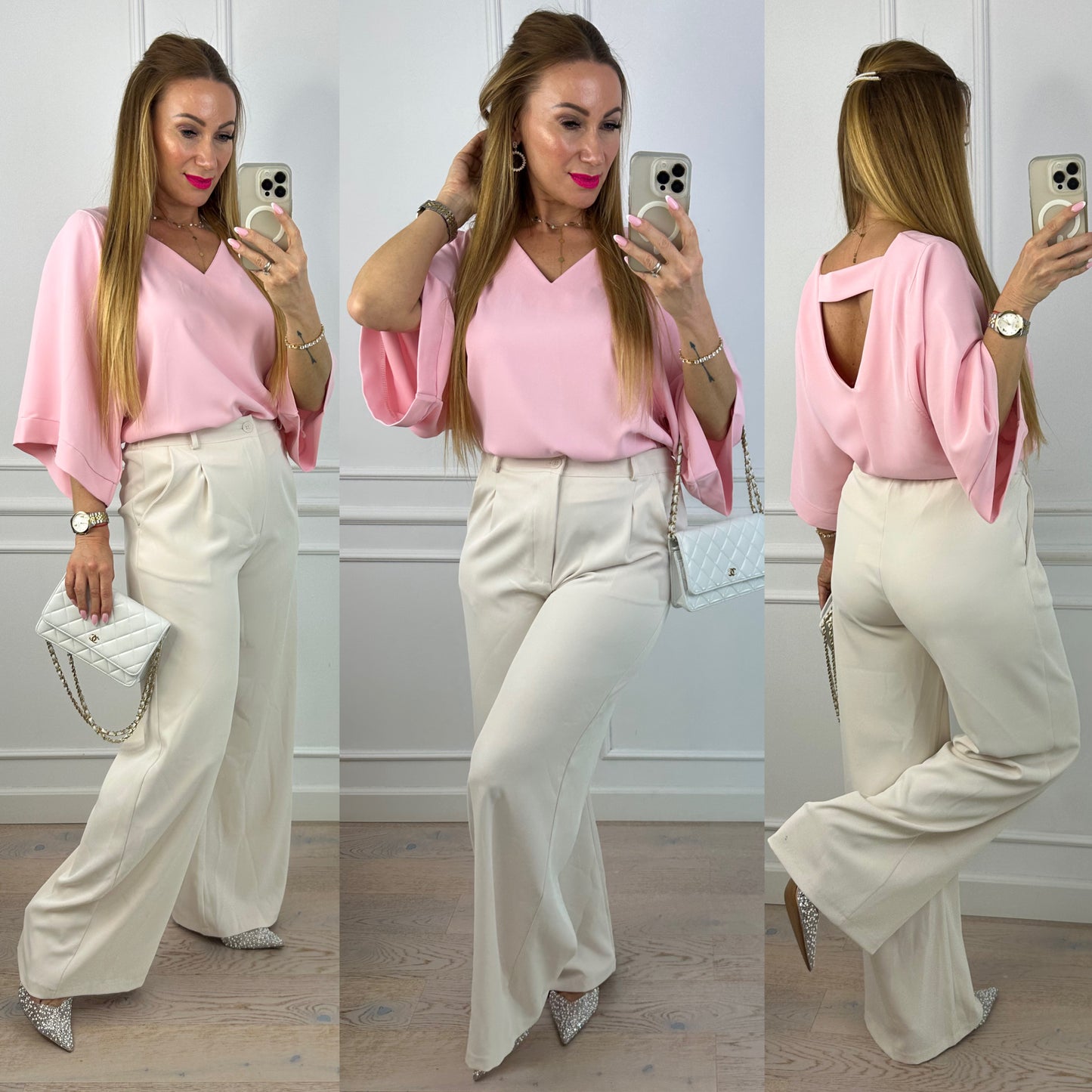 Bluzka AGATHE / JASNY RÓŻ