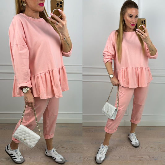 Bawełniana bluzka DOKA / PEACH