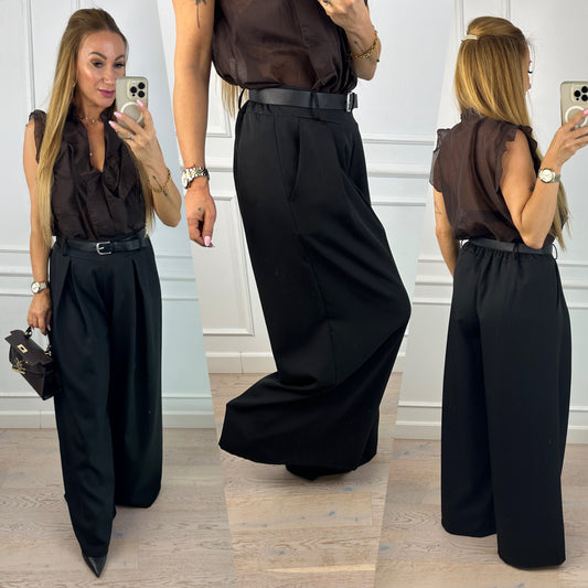 Spodnie WIDE LEG FALKE / BLACK