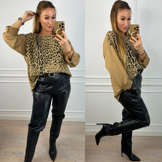 Bluzka z bawełny SONAYA / CAMEL