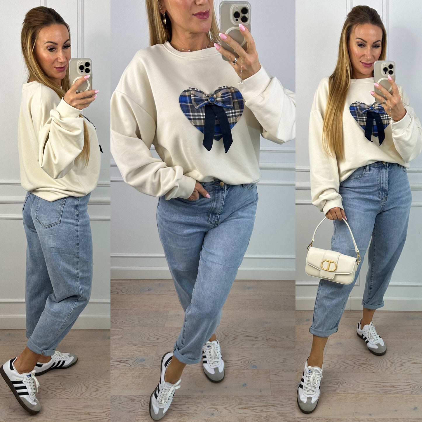 Bawełniana bluza DESYA / JASNY BEŻ