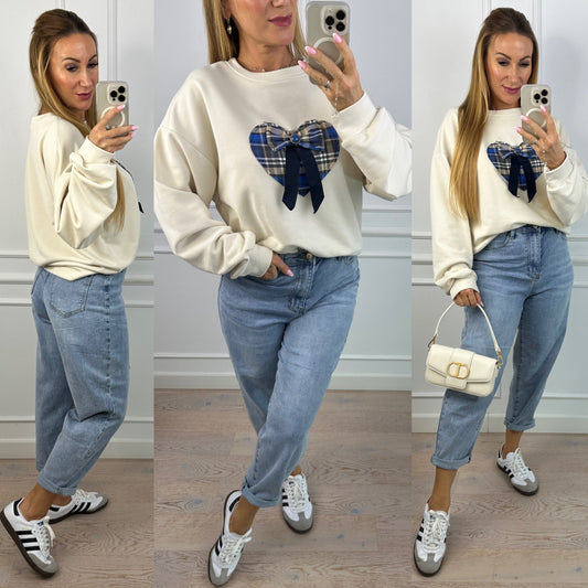 Bawełniana bluza DESYA / JASNY BEŻ