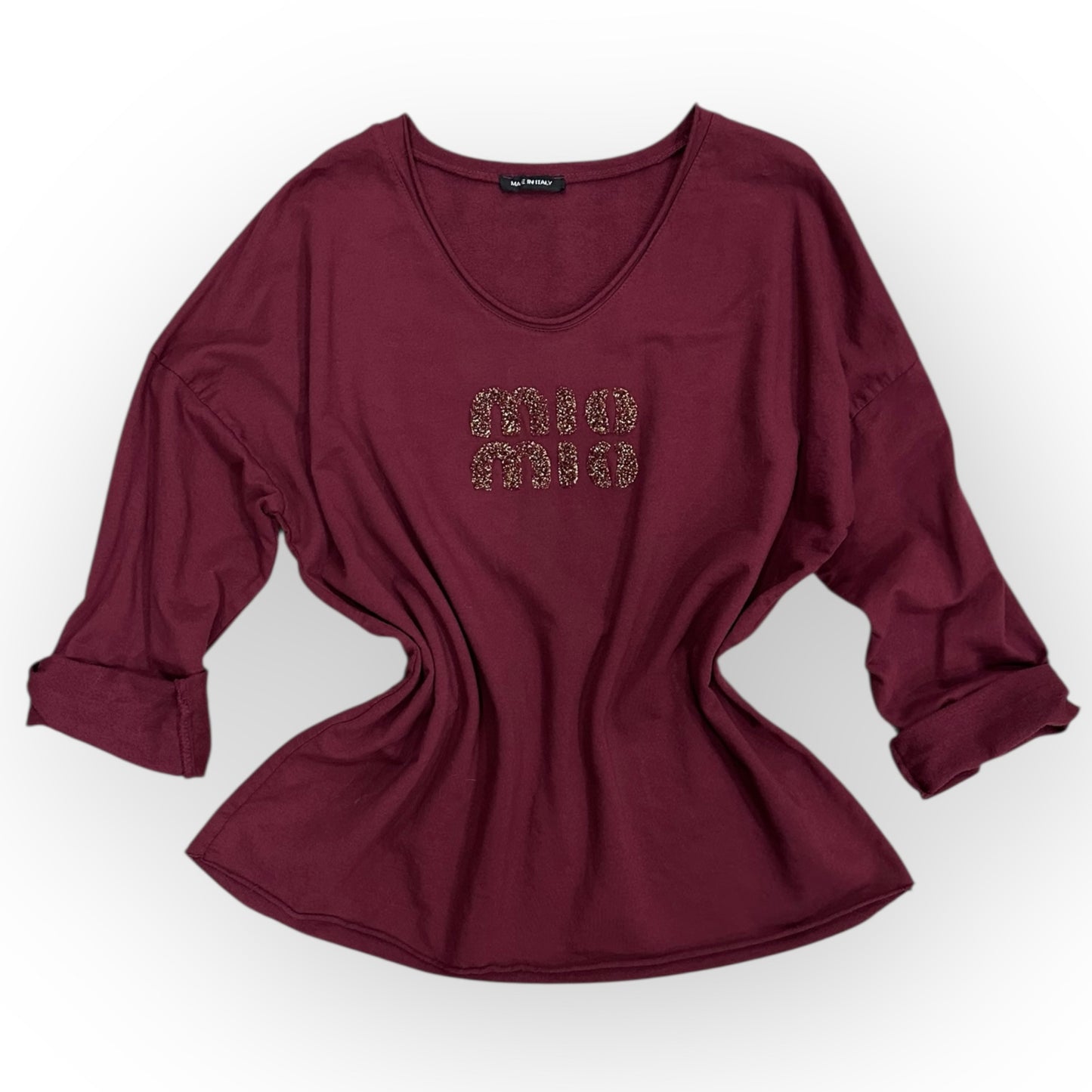 Bawełniana bluzka MIO MIO / BORDOWA