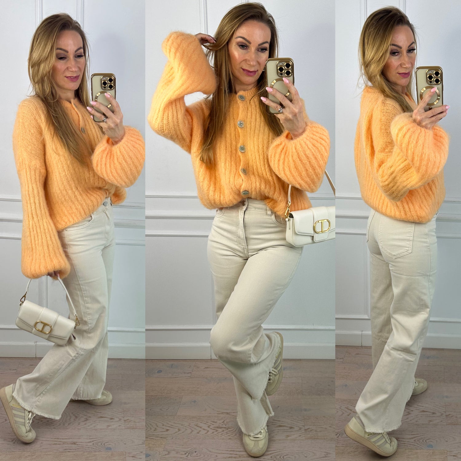 Sweter z moherem LOOM / POMARAŃCZOWY