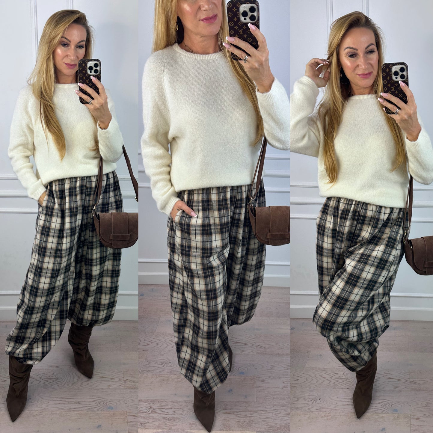 Sweter z alpaką FRANCES / ŚMIETANKOWY