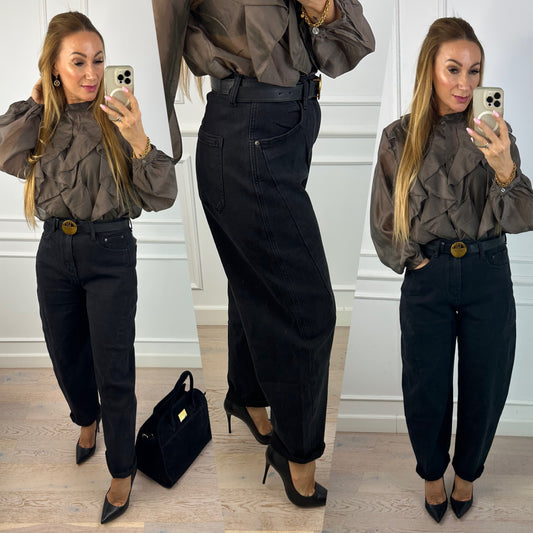 Spodnie BANANA JEANS BOLSO / CZARNE