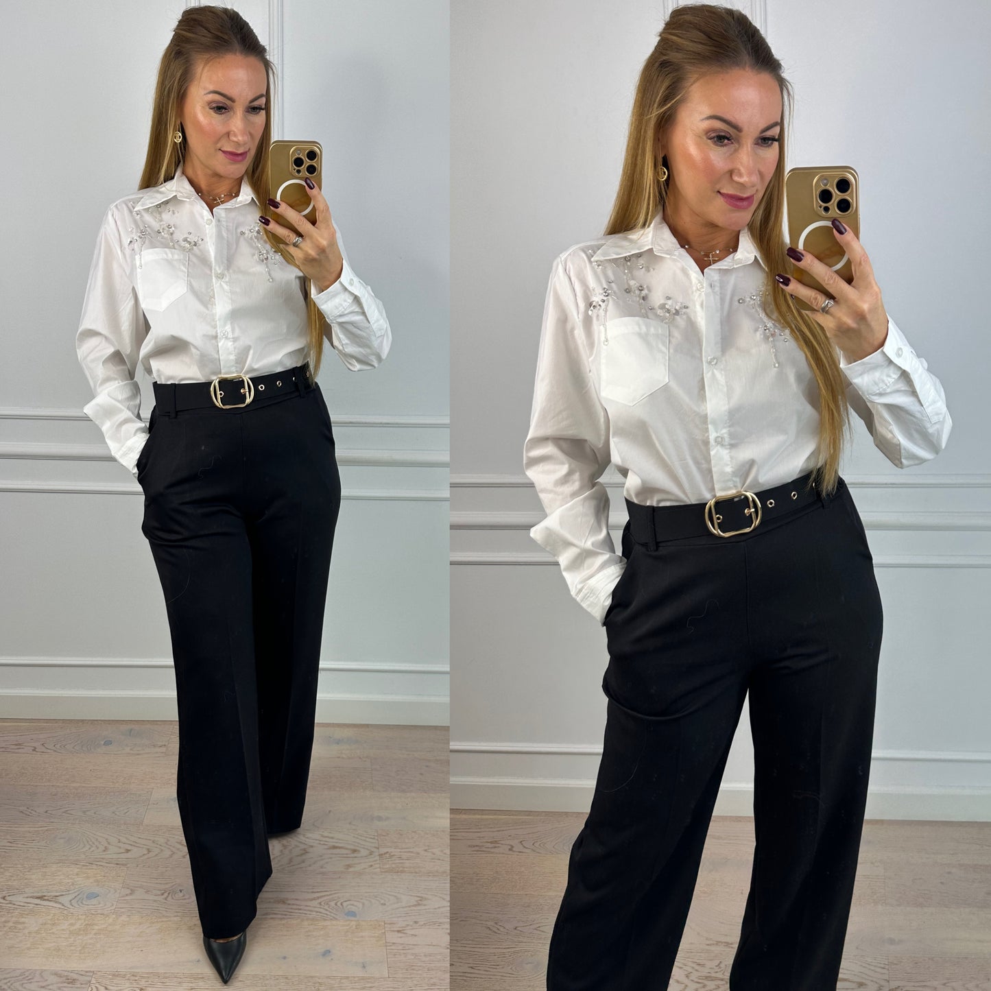 Koszula SALINA / ŚMIETANKOWA