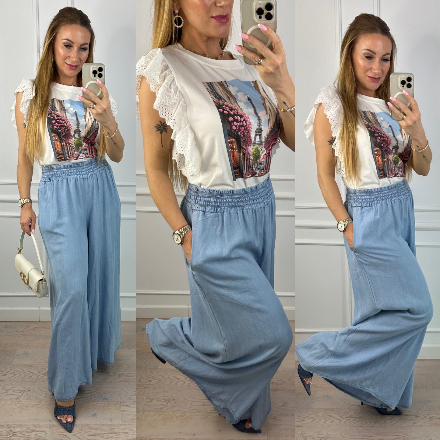 Bluzka KAILY PARIS / ŚMIETANKOWA