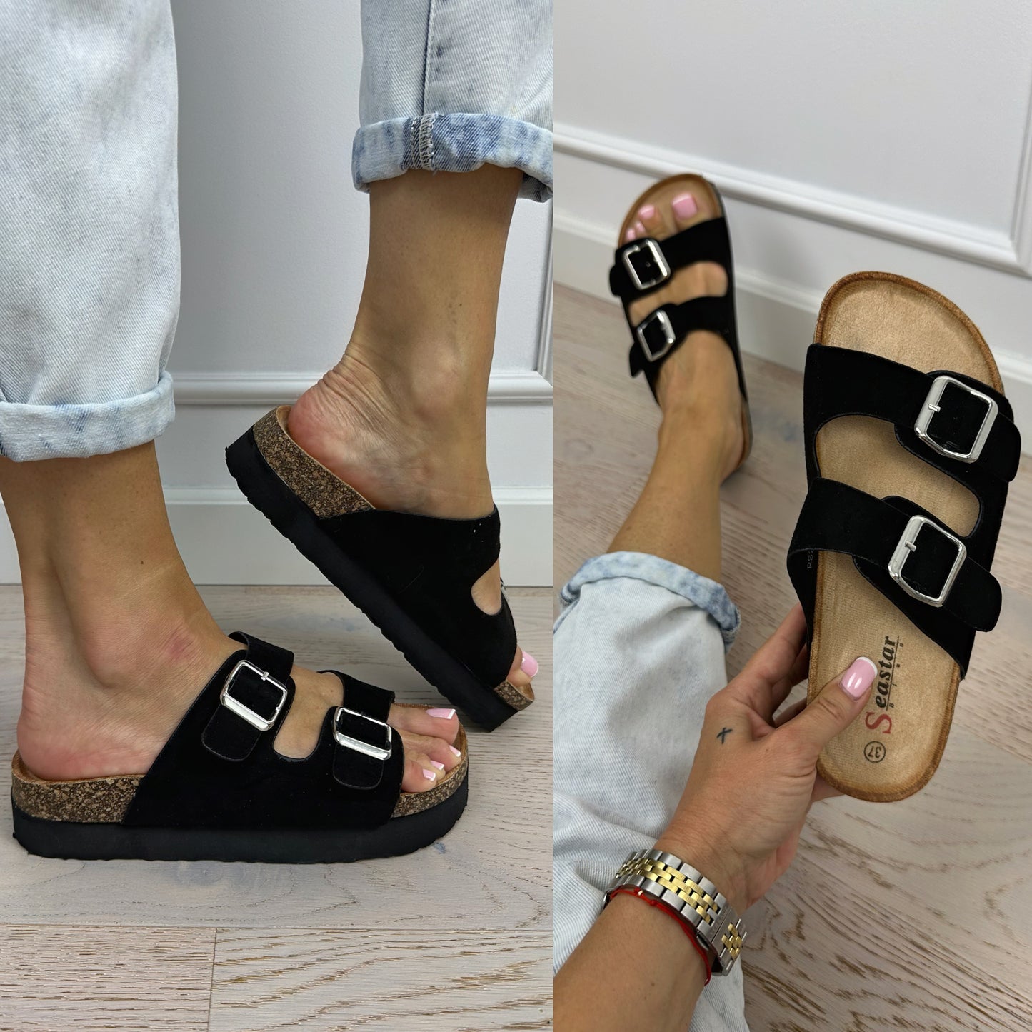 Klapki SHARON / BLACK
