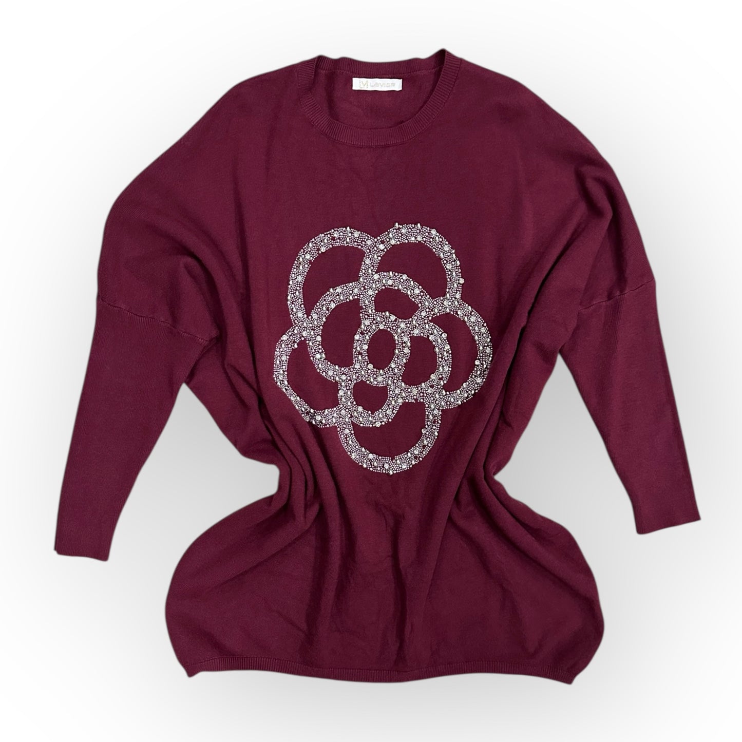 Sweter DELORIS / BURGUNDOWY