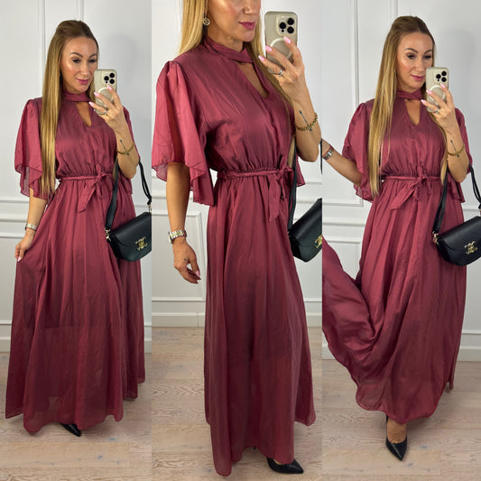 Sukienka z tencelem FIORELLA / BORDOWA