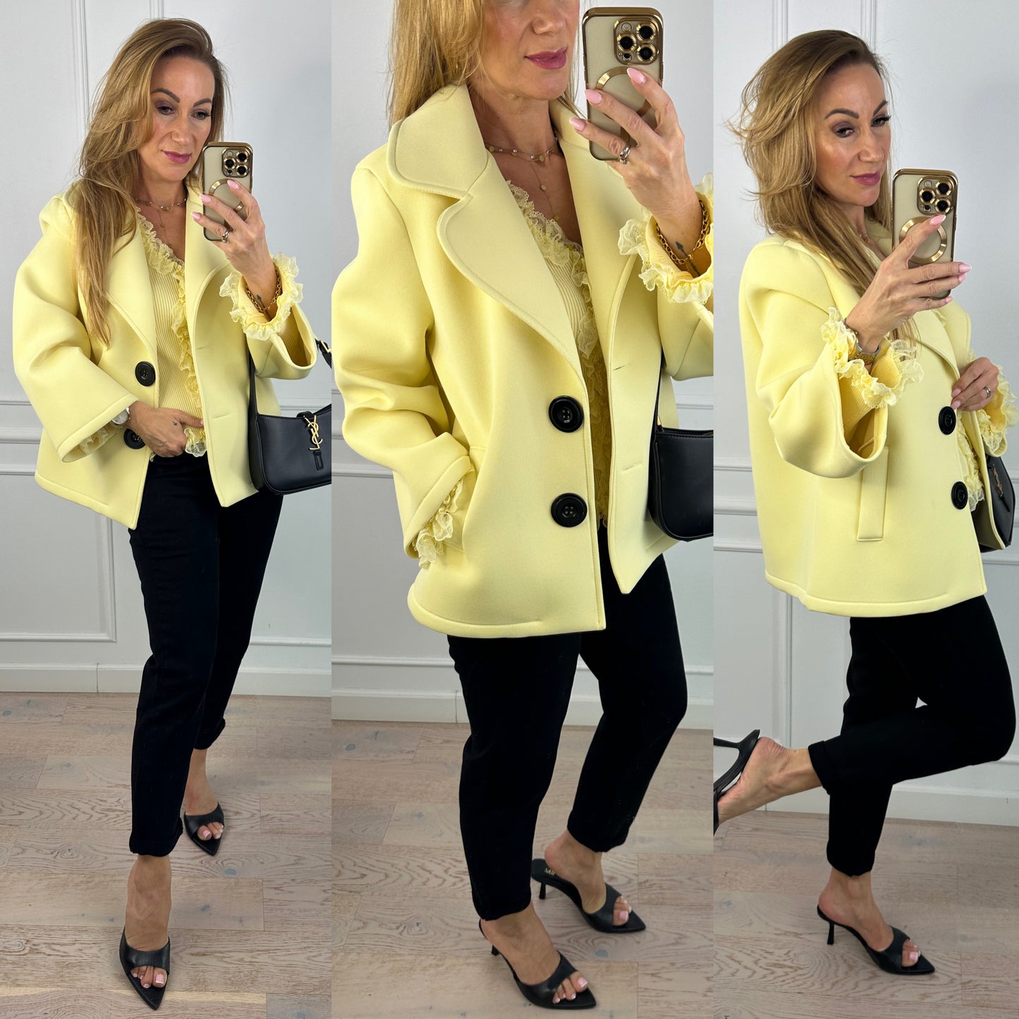 Płaszcz LORENZA / ŻÓŁTY