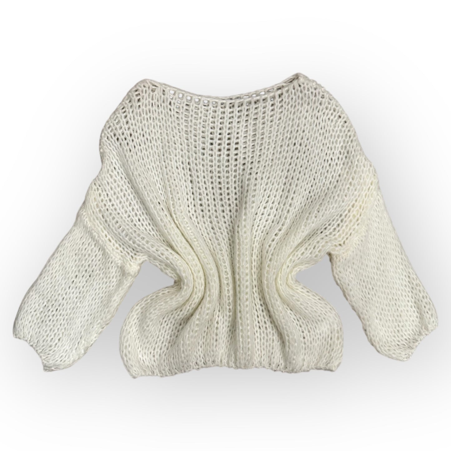 Ażurowy sweter NORTE / ŚMIETANKOWY