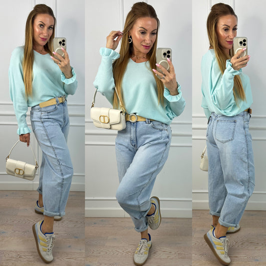 Sweter AVANI / TURKUSOWY