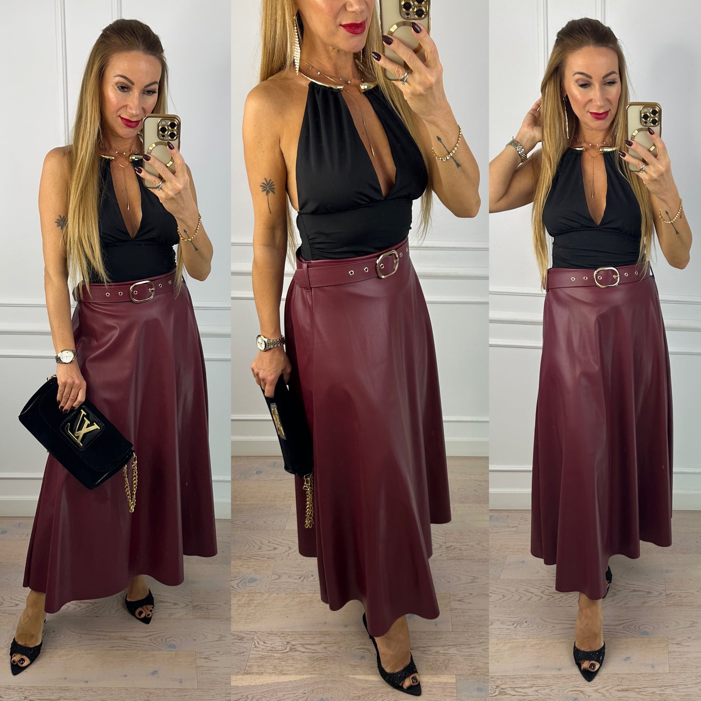 Body z biżuterią THELIA / CZARNE