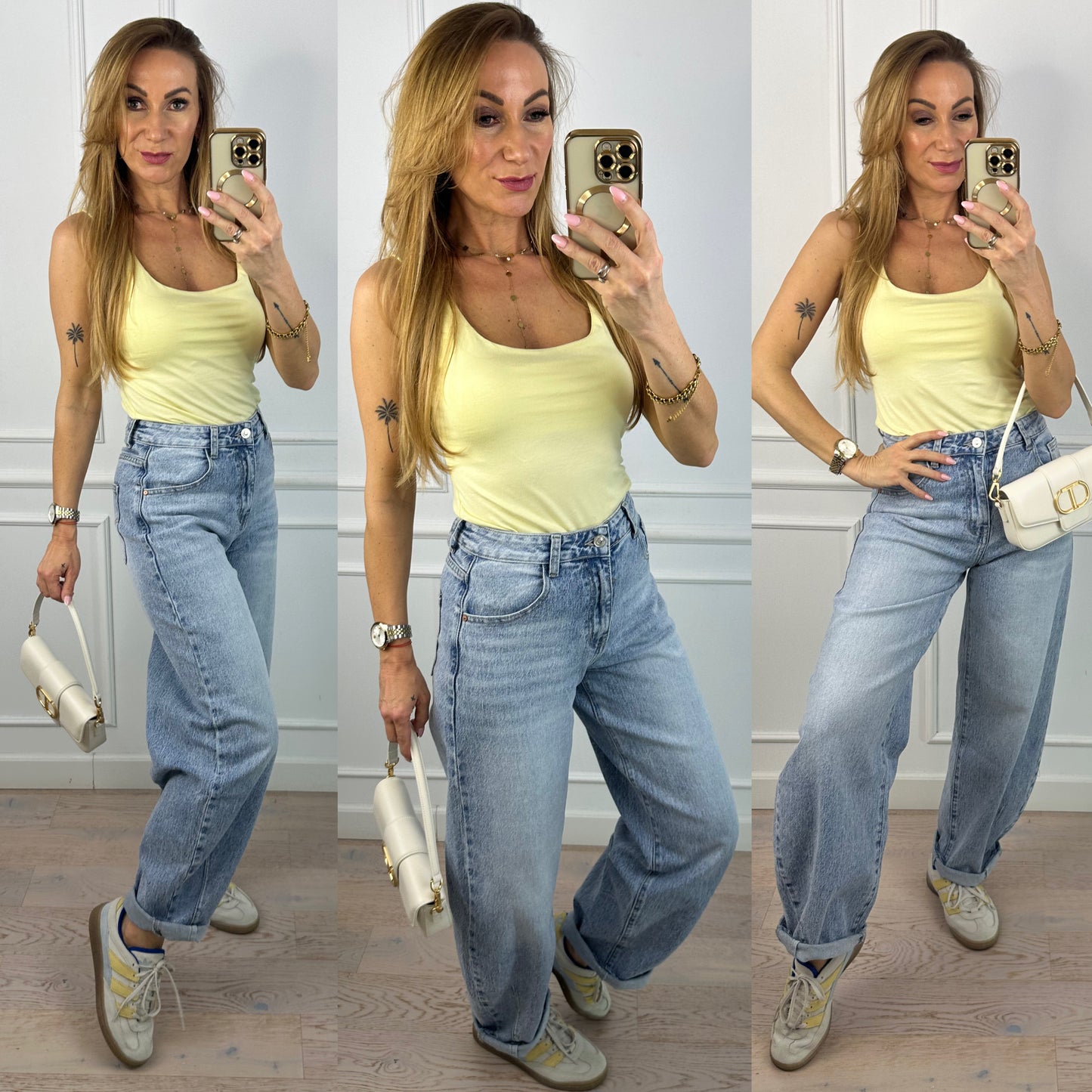 Top z wiskozy FLAVIA / ŻÓŁTY