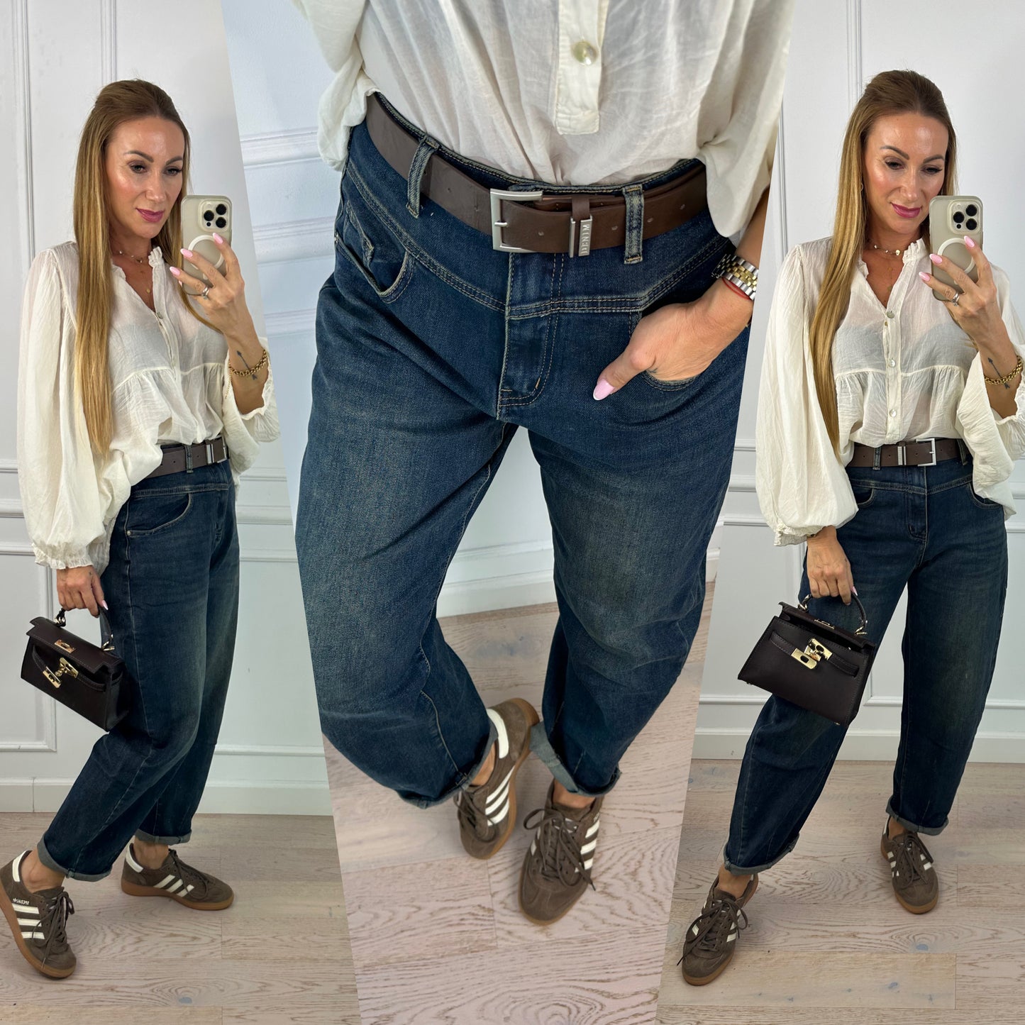 Spodnie BANANE FIT JEANS NEO / GRANATOWE