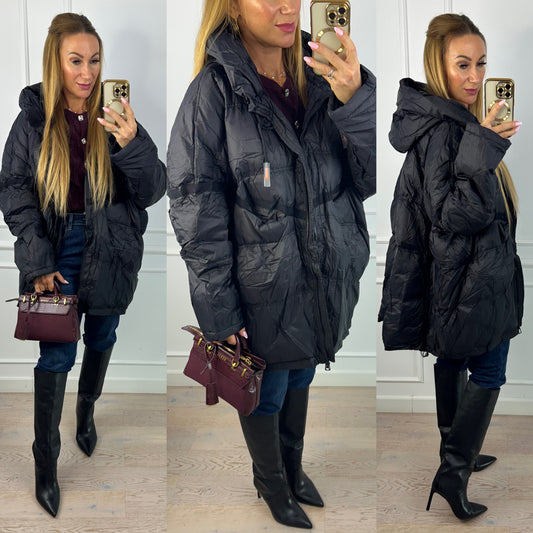 Kurtka puchowa ADRI / CZARNA