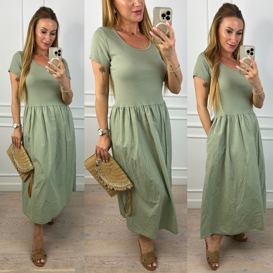 Sukienka z bawełny DASIIA / OKLIWKOWA