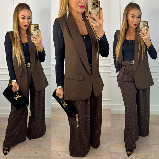 Kamizelka VERONA / CZEKOLADOWA