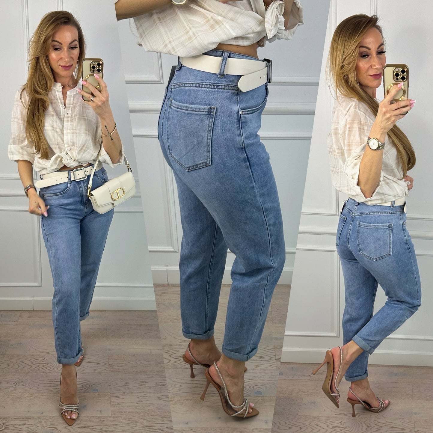 Spodnie jeansowe BAGGY FIT DORY / NIEBIESKIE