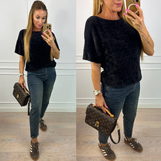 Sweter z wełną JANOA / BLACK