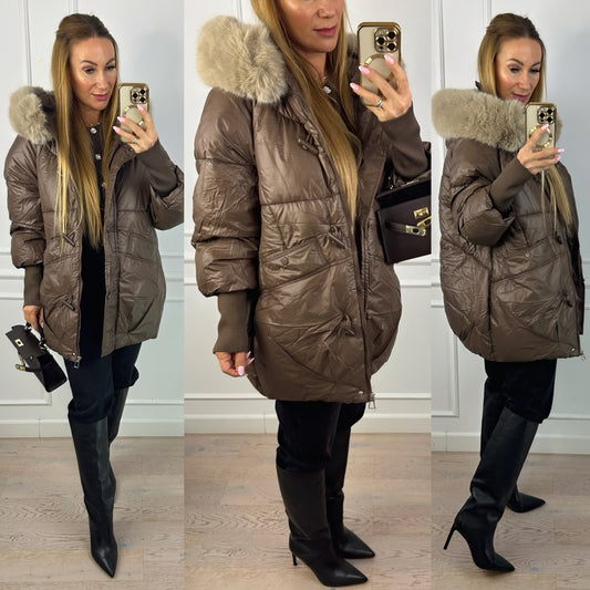 Kurtka SHELAH / CAPPUCCINO