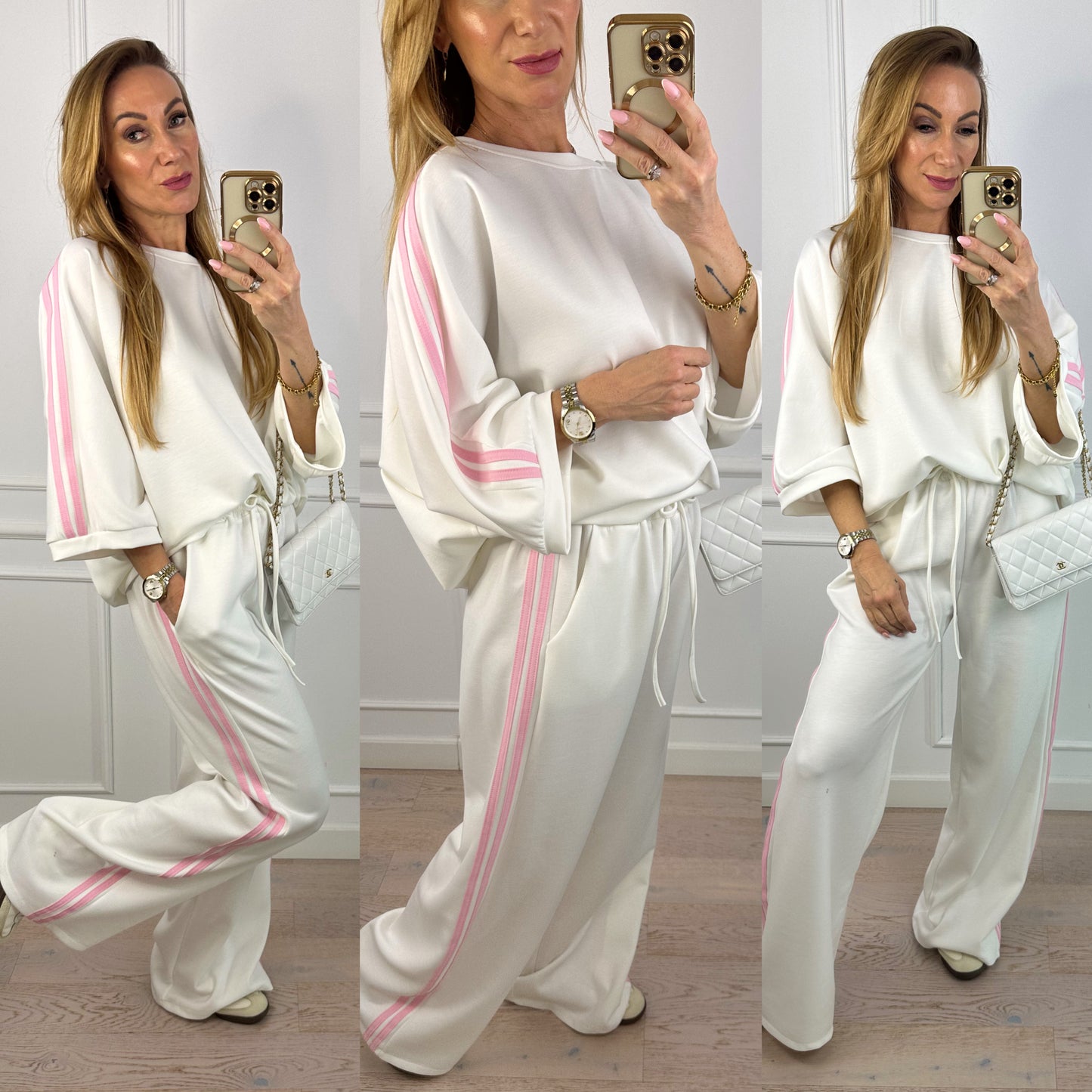 Komplet sportowy ANGELO / ŚMIETANKOWY