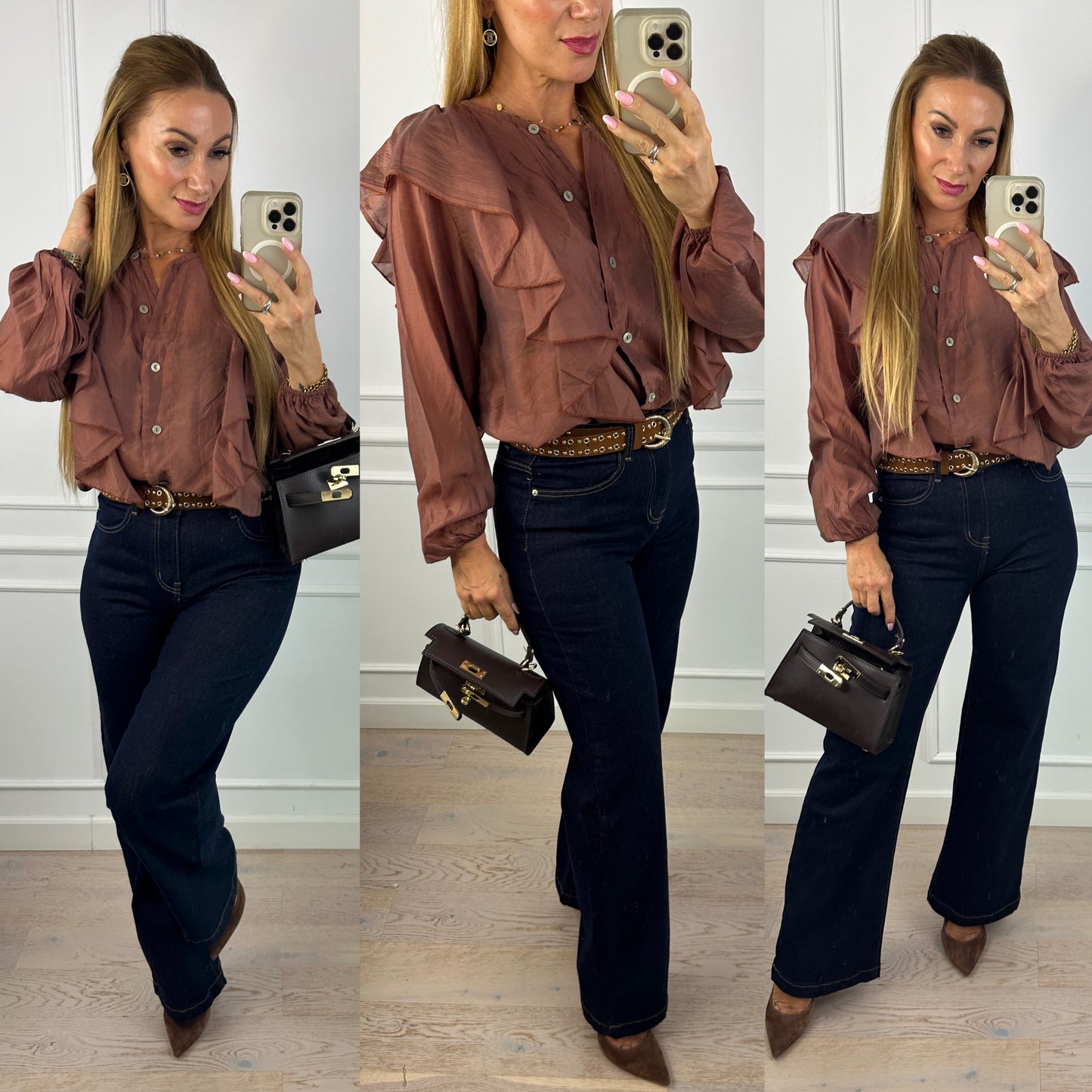 Bluzka z lyocellu MELANIA / CEGLANA