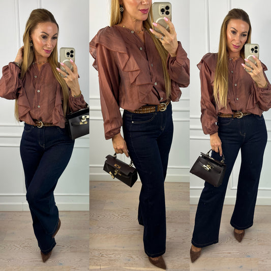 Bluzka z lyocellu MELANIA / CEGLANA