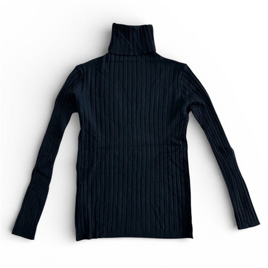 Golf w prążek KORI / CZARNY