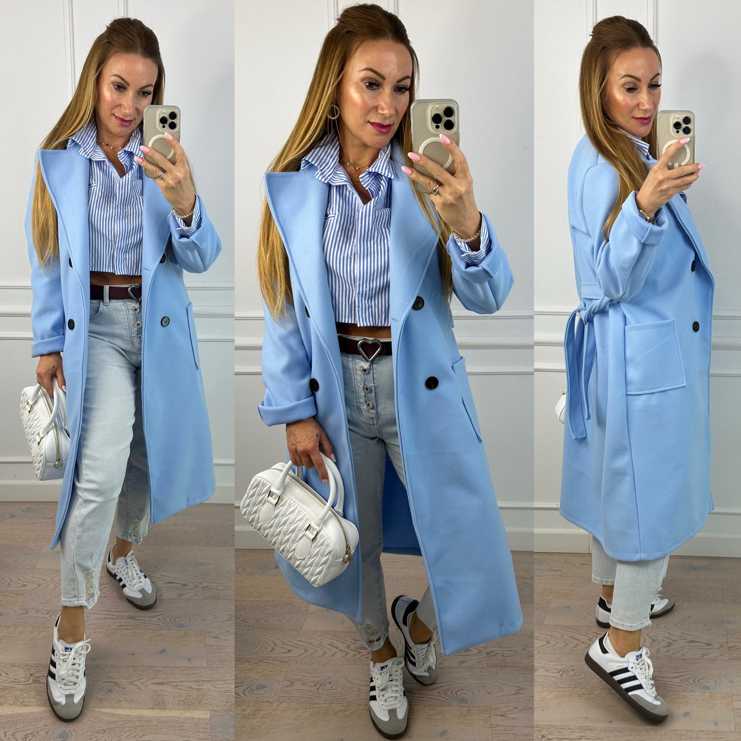 Płaszcz MARION / BŁĘKITNY