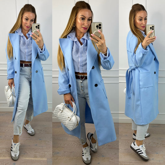 Płaszcz MARION / BŁĘKITNY