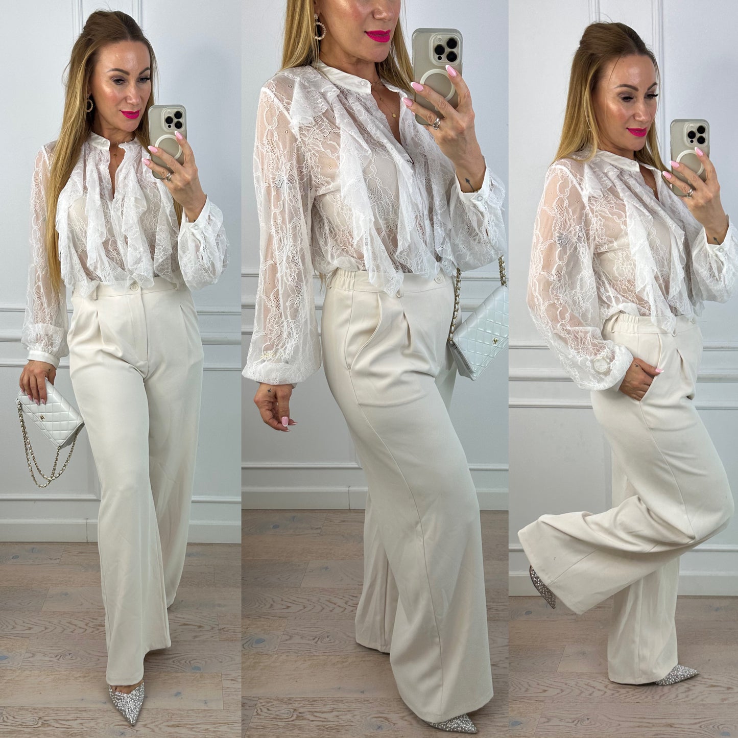 Koszula z koronki ARISSA / BIAŁA