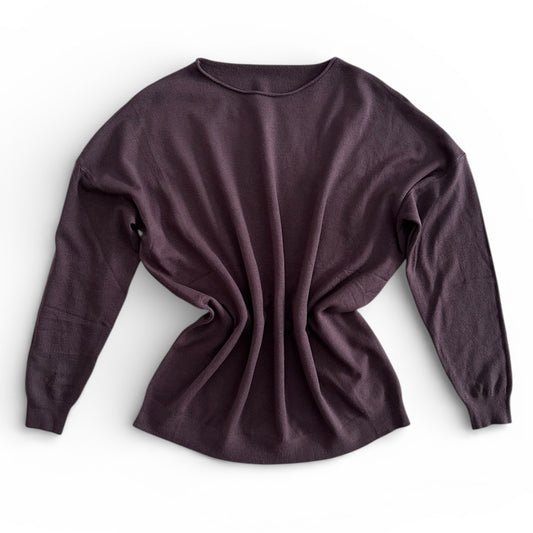 Dzianinowa bluzka VINORA / CZEKOLADOWA