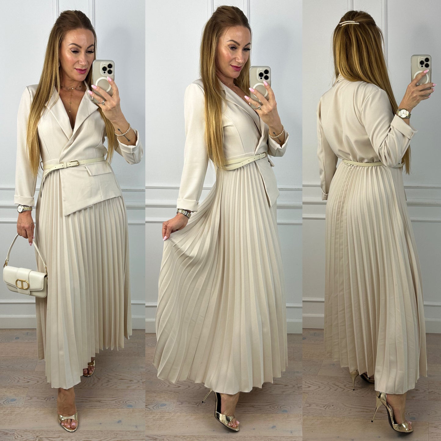 Sukienka JUDDE / JASNY BEŻ