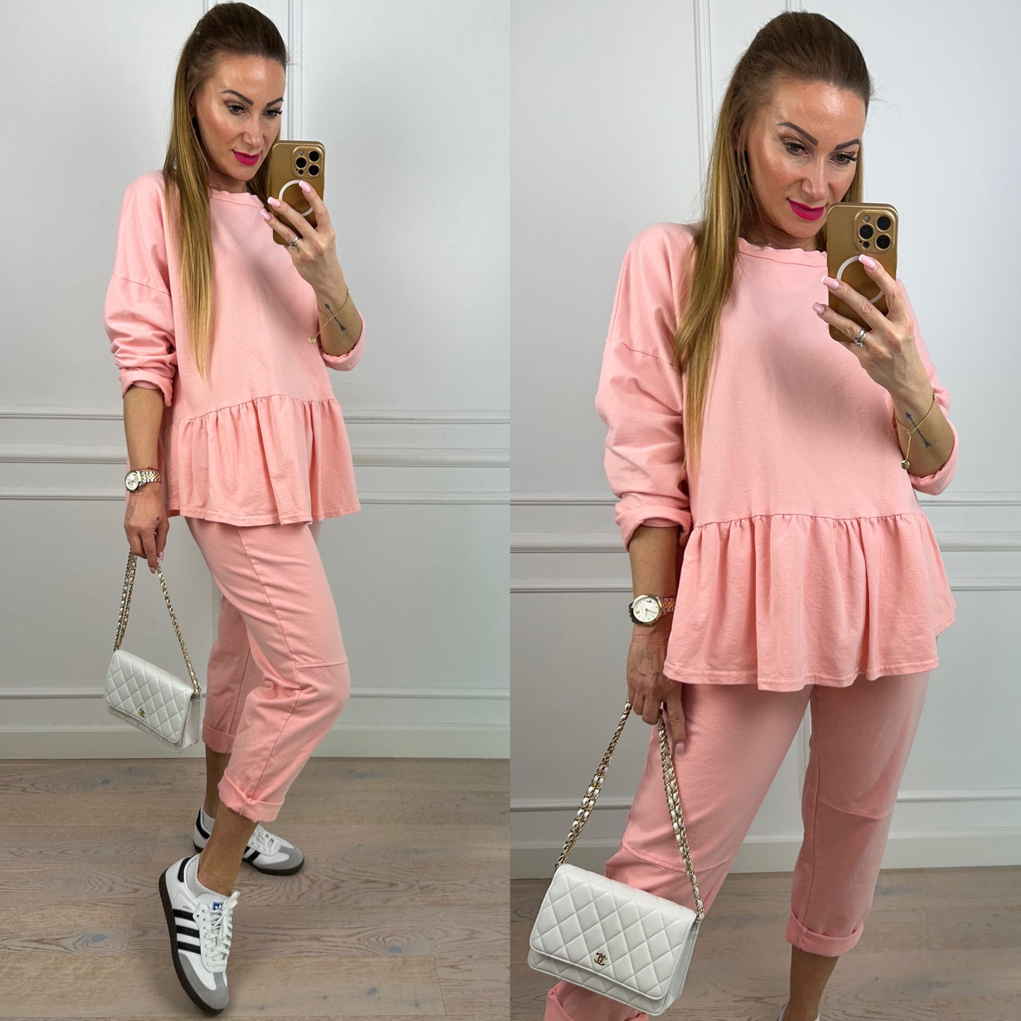 Bawełniana bluzka DOKA / PEACH