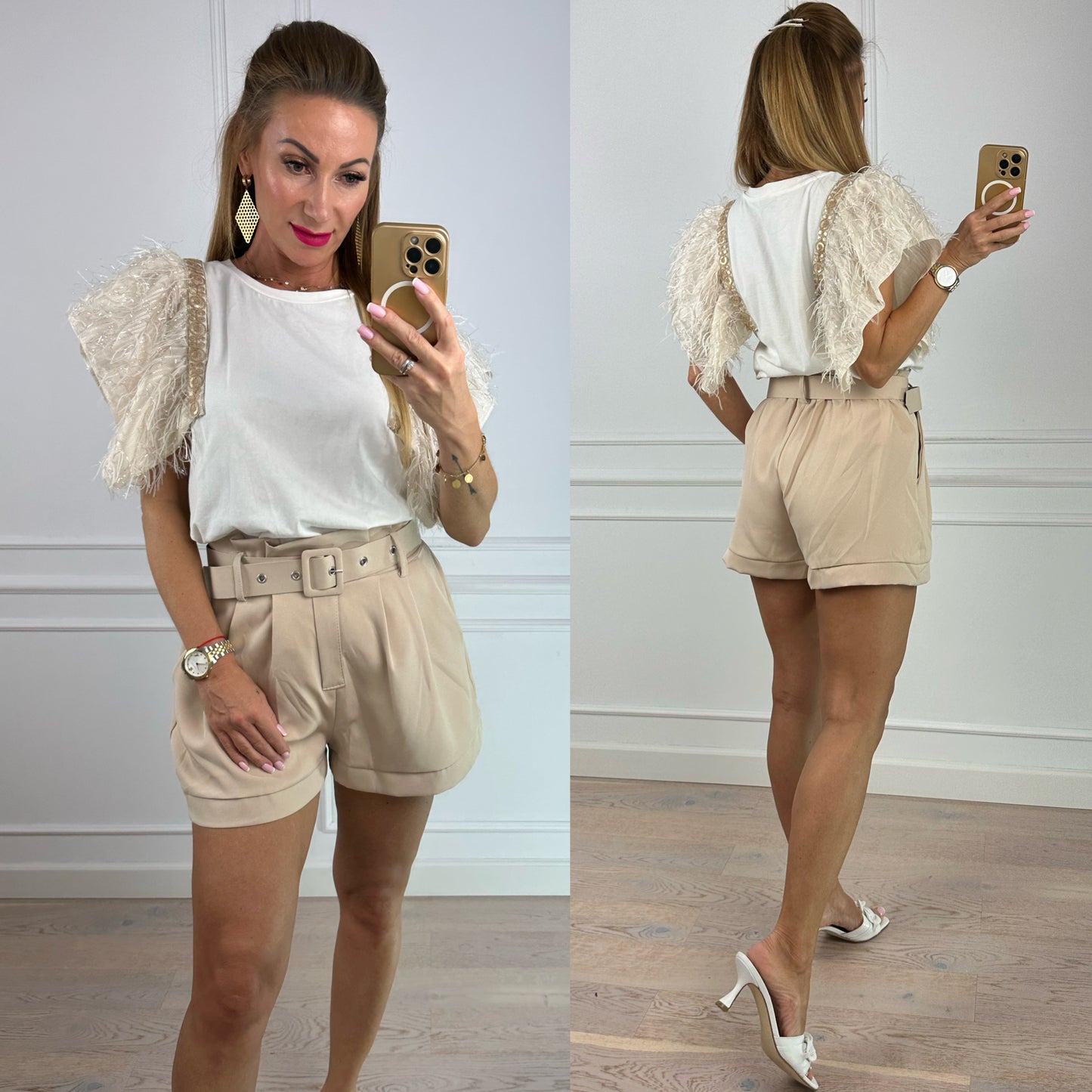 Spodenki MARCY / BEIGE