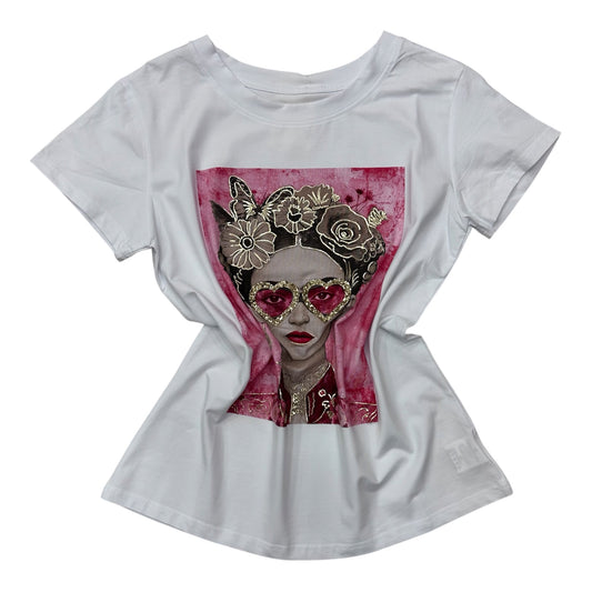 Bawełniany T-shirt FIA 19 / BIAŁY