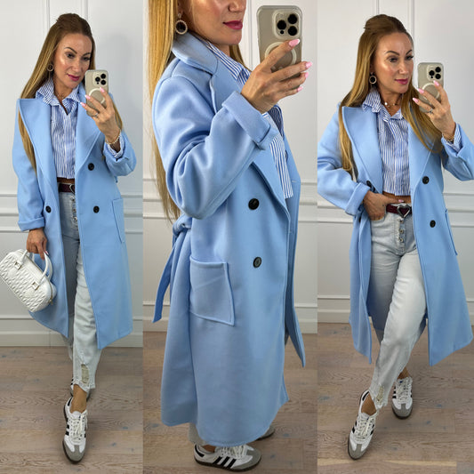 Płaszcz MARION / BŁĘKITNY