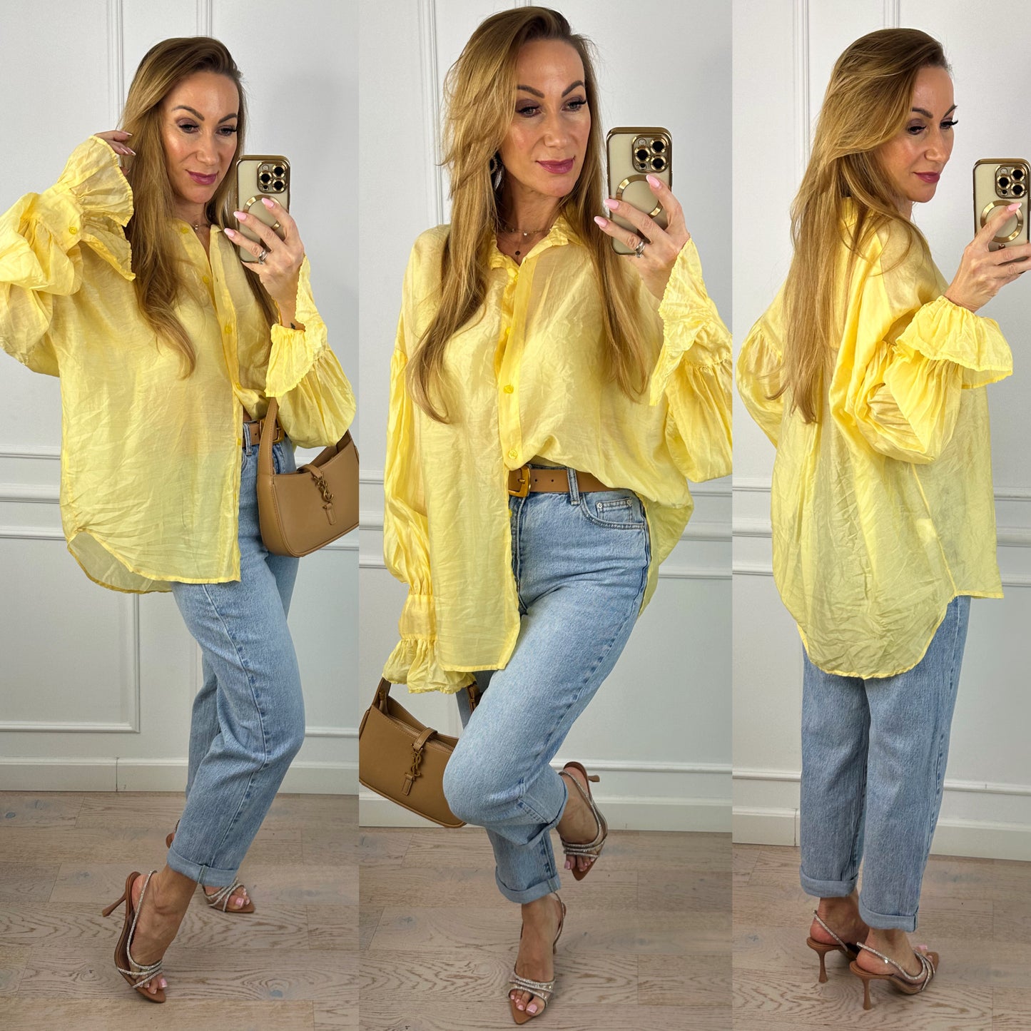 Koszula ANGELICA / ŻÓŁTA