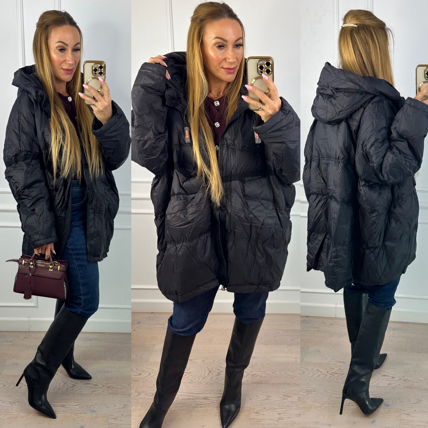 Kurtka puchowa ADRI / CZARNA